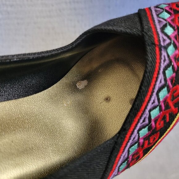 Rush Hour Express Pumps Stilettos Shoe 8 Retro retro unworn 4" heel 90s tapestry - Picture 10 of 14